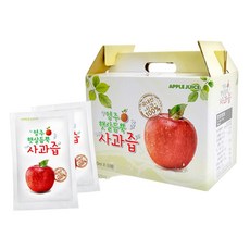 국내산 착즙 햇살 듬뿍 사과즙 100ml 50개입 1개, 50개