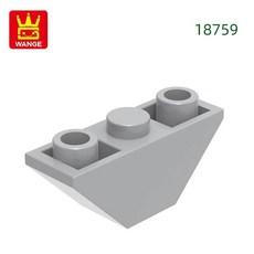 경사 반전 블록 컬러 벽돌 조립 부품 로트당, 7. 70.Light Bluish Gray, 1개