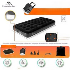 누룽까미 자충매트 캠핑자충매트4인용 1인용자충매트, [싱글 로우 침대] 블랙