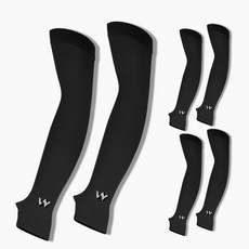 3set 윈어블 무봉제 팔토시 토시 세트, 05. 손등커버형 블랙 3set(6장), 1개