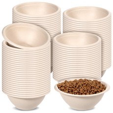 200 Pcs Disposable PET 펫 BOW 보우ls Bulk 8 Oz TRAVEL 트래블 Paper FOOD 푸드 for Small Dogs Puppy Cat Lea, 200 Pcs Disposable PET 펫 BOW 보