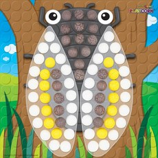 매미 테마 미술활동 놀이콘 물붙이 옥수수 조립 만들기 키트, 1개, 기본