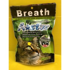 A Star 貓專用潔牙骨 15g*6入, 1個, 原味90g (6小包入)