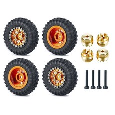 MIBIDAO 4Pcs RC 휠 림 고무 타이어 허브 어댑터 Kyosho MiniZ 4X4 118 Jimny 124, 8645A
