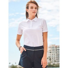 그렉노먼 여성 폴리스판 자수로고 카라넥 반팔티셔츠 화이트 HWG18-TS201