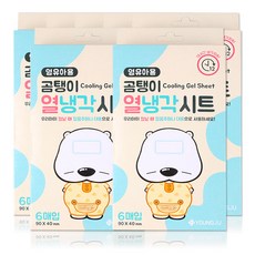 해호 곰탱이 영유아용 열냉각시트, 7개, 6매입