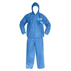 가드맨 PP 투피스 작업복 2XL 하늘색 방진복 위생복, 1개