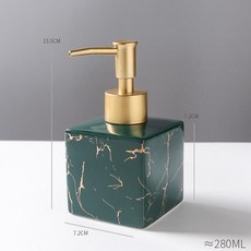 세라믹 샴푸 물비누 욕실용 거품비누 북유럽 인테리어, 1개, 그린스톤 A