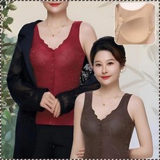 중장년층 엠보싱 자카드 보온 조끼/속옷 편안한 통기성 내의