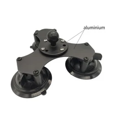 호환볼헤드 듀얼 플랫 자동차 흡입 컵 거치대 보이지 않는 셀카봉 포함 Insta360 X4 One Rs X3 GoPro Max, 06 3suction-01