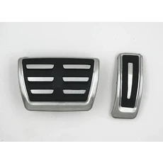 Audi A6 C8 2019 2020 용 고무 및 스테인레스 스틸 연료 자동차 브레이크 페달, with Rest, 2)with Rest