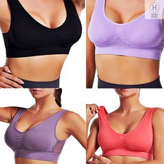 여성용 메쉬 스포츠브라 통기성 좋은 노와이어 운동용브라탑 나시형 데일리브라