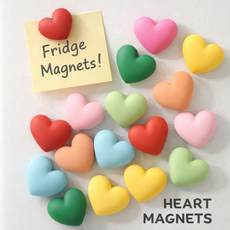 디어시즌 하트 냉장고 자석 마그넷 16개, 혼합색상