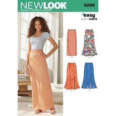단순성 뉴 룩 이지 4 니트 패턴 6288 미스 풀온 니트 Simplicity New Look Easy Just 4 Knits Pattern 6288 Misses Pull on