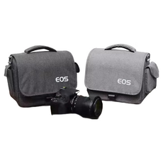 EOS Canon 單眼相機包 加厚防震 多層隔間 類單眼包包 鏡頭包【BG46】, 深灰,小號