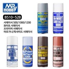 GSI 군제 서페이서 화이트 메탈 프라이머 마호가니 스프레이 (캔/170ml) (선택모음), B518 베이스 화이트 서페이서, 1개