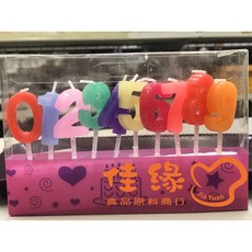 佳緣 數字生日蠟燭組, 1個