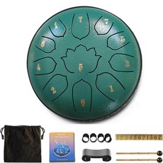 드럼 음계 글루코폰 에테리얼 뮤직 타악기 요가 명상용, 1개, 기본