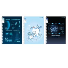 모닝글로리 초등 스프링노트 일기장 넓은칸 (남/5입), 랜덤발송