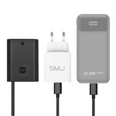 SMJ NP-FZ100 20W전용 끊김없는 C타입 더미 소니 미러리스 상시전원 배터리 5천만보상, SMJ DM-CFZ100 더미 배터리, 1개
