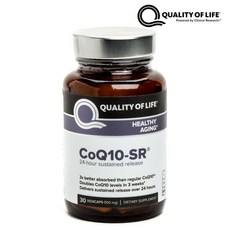 Quality of Life Labs CoQ10-SR 100mg 素食帽, 30顆, 1個