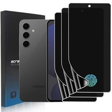 Zonyee 삼성 갤럭시 S25 플러스용 3팩 프라이버시 액정보호필름 스파이 방지 풀 접착 유연한 TPU 필름 삼성 갤럭시 S25+용 3D 커브 핏 긁힘 방지 지문 인, Samsung Galaxy S24 FE 5G