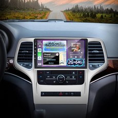 [2+64] 지프 그랜드 체로키 2008-2013용 Volxcereo 자동차 라디오 9인치 안드로이드 터치스크린 스테레오 카플레이 및 자동 GPS Wi-Fi 블루투스, [2+64] 지프 그랜드 체로키 2008-2013용 V