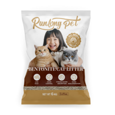 Runlong Pet 膨潤土貓砂 咖啡味 6公斤, 6kg, 1個, Coffee