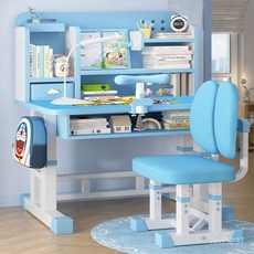 臺灣熱銷 兒童學習桌小學生家用簡約學生課桌椅可陞降桌子寫字作業書桌套裝, 【成績顯著提高.】80cm飛行員 雲感軟,【組合一】讀書架