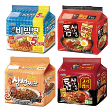 팔도 틈새고기짬뽕 120gx4개+비빔면 130gx5개+일품삼선짜장 120gx4개+틈새라면 120gx5개