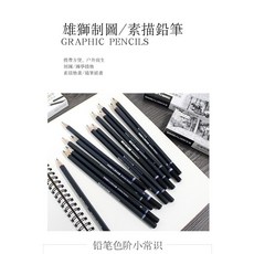 雄獅 GPC-12 素描鉛筆 多種深淺選擇 單支, 8B, 1個, 8B
