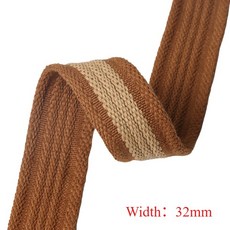 5-10M 32mm 다채로운 줄무늬 웨빙 스트랩 대조 리본 배낭 어깨 스트랩 의류 장식 벨트 DIY 봉제 액세서리, [03] Style 1, [01] 32mm-5 Meters
