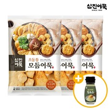 [GG][삼진어묵] 오동통 모듬어묵 x 3봉 + 와사비맛 딥소스, 없음, 2.3kg, 1세트