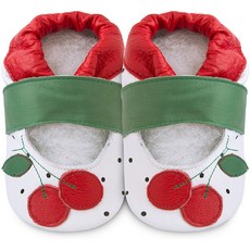shooshoos 手工學步鞋 嬰兒鞋 真皮 紅櫻桃 design