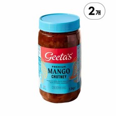 기타스 프리미엄 망고 처트니 Geeta's Premium Mango Chutney 1.5kg, 2개