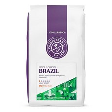 The Coffee Bean Tea Leaf 손으로 구운 프렌치 로스트 그라운드 커피 355ml12온스 백 2팩 140520, 브라질 세라도, 453g