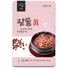 다림식품 통팥을 갈아 만든 팥물 진(팥칼국수용), 500g, 5개