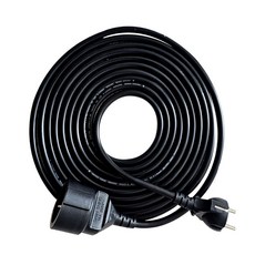가가전자 코드 전기 연장선 16A 1구 VCTF, 1개, 3m, BLACK