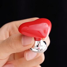 RULIYA 馬桶提蓋器，卡通造型衛生掀蓋把手, 愛心按壓器(塑膠)