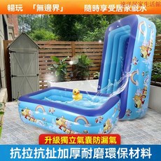 充氣遊泳池 兒童戲水池 加厚巨厚耐用 超大寶寶嬰兒洗澡池, 1個, 電泵套餐-【快速充氣】,1.2米泡泡底印花【加厚抗撕材質】
