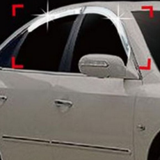 그랜저 tg 썬 바이저 차량용 크롬 빗물받이 그랜저 tg 선 바이저 자동차 드레스 외장 몰딩 용품 부품 튜닝