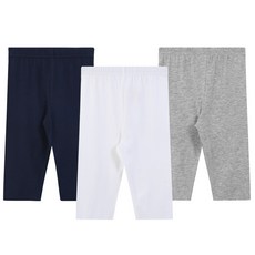 兒童棉質7分內搭褲 3入