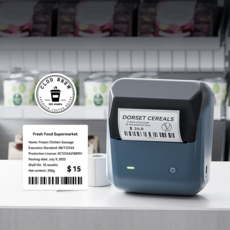 Niimbot B31 라벨프린터 라벨지, 1개, 사각화이트 75x120