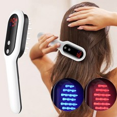 LED두피브러시 진동 마사지 빗형광기기