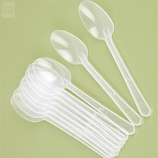 플라스틱 숟가락 10P 배달숟가락 포장용숟가락
