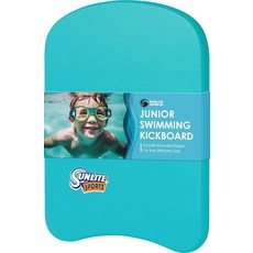 SUN 선캡lite SPORTS 스포츠 인체 공학적 그립 손잡이가 있는 수영 킥보드 모두에게 맞는 원 사이즈 어린이 및 성인용 수영장 훈련 보조 도구 초보자 고급 수영용, 9.1) 주니어 아쿠아 블루, 1개