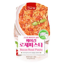 MDS 쉐프엠 베이컨로제 파스타, 4개, 230g