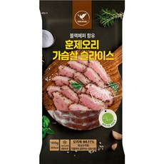 흑후추 훈제오리 가슴살 슬라이스 160g, 6개