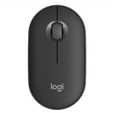 로지텍 무소음 무선 마우스 Pebble M350S, 블랙