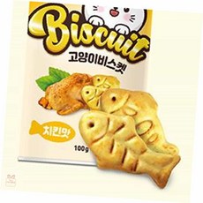 온지니아 캣닢과자 고양이 비스켓 치킨맛 100g